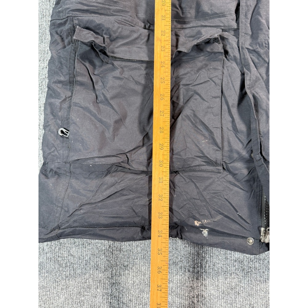 The North Face Down Hyvent Jacket Mens XL Black Hooded Parka Fur Trim Insulated - Picture 7 of 16